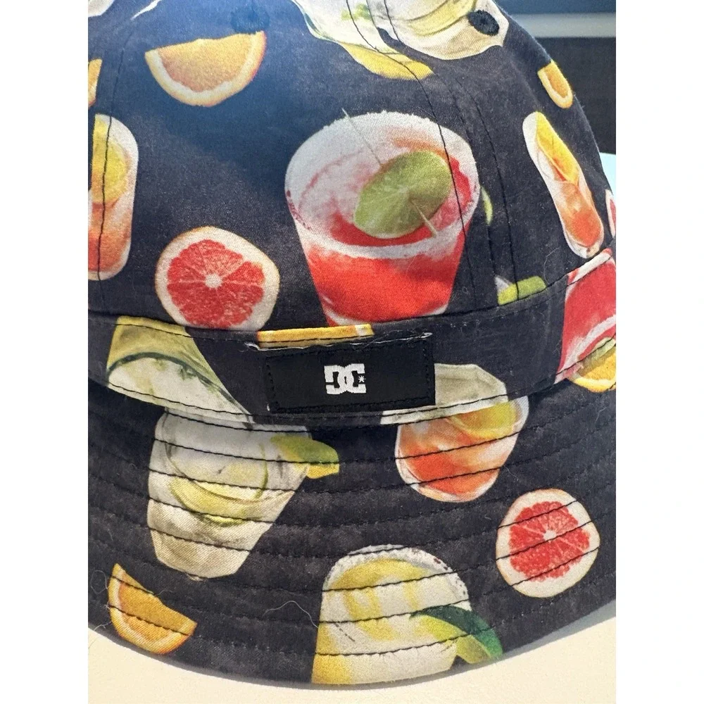 DC‎ Shoe Men's Boozinheimer Bucket S/M Hat Cap Skate Cocktails Drinks